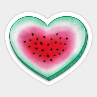 Summer Watermelon Love Sticker